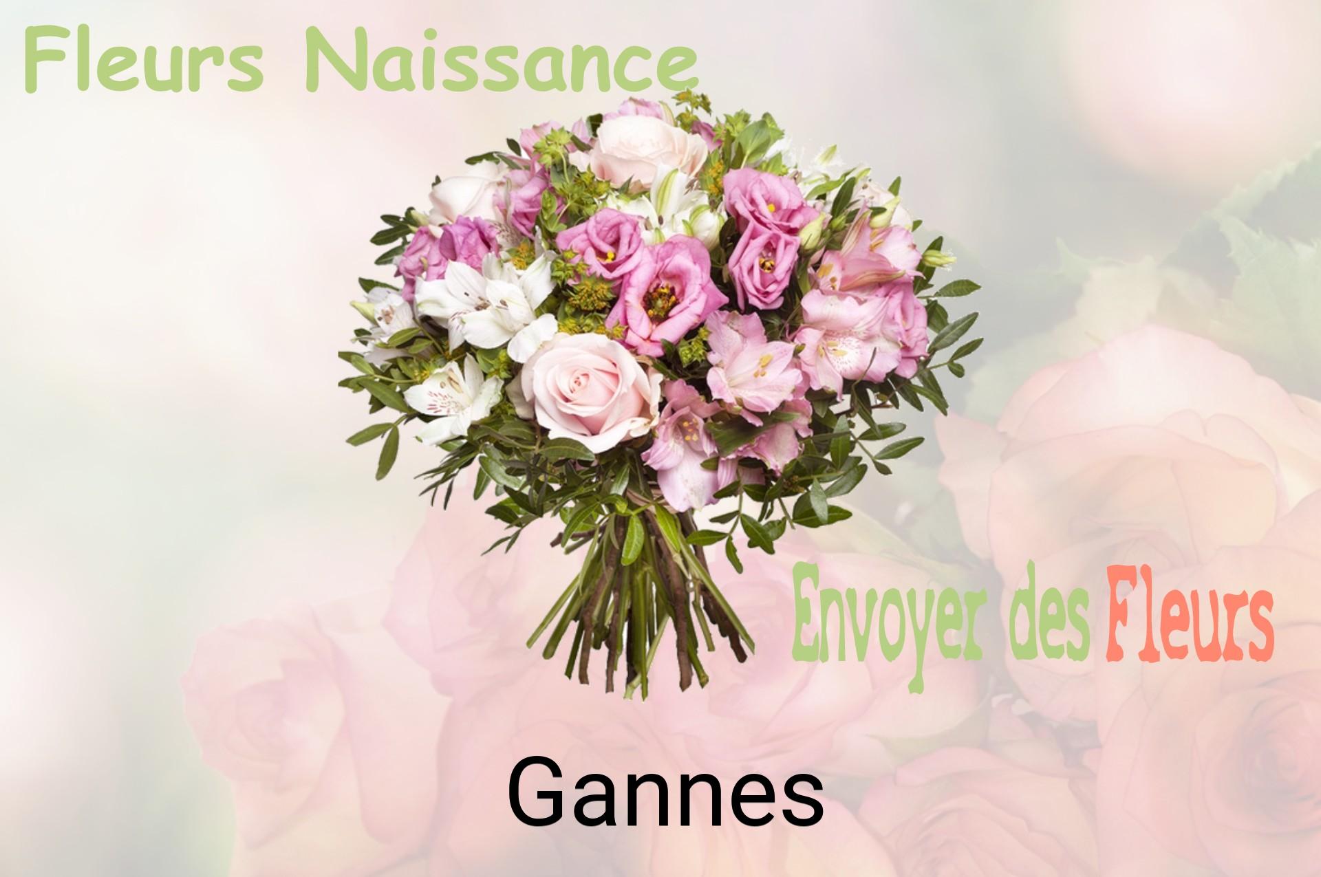Bouquet de fleurs de naissance livré à Gannes